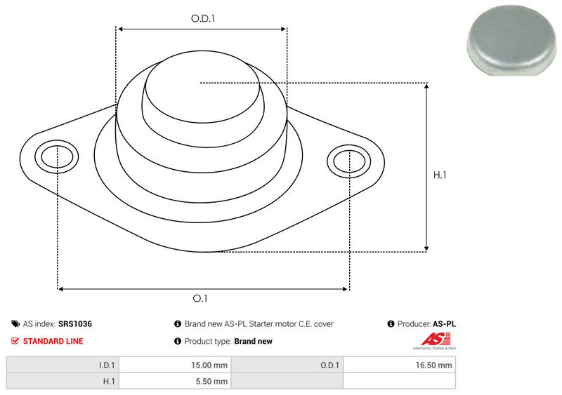 AS-PL SRS1036 Starter Lid, carburettor
