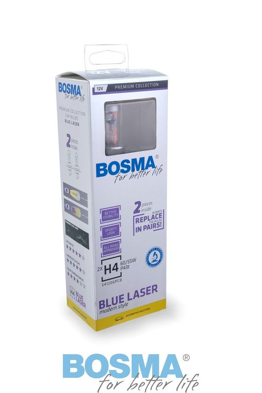 BOSMA 3684 - Lemputė H4 12V 60/55W