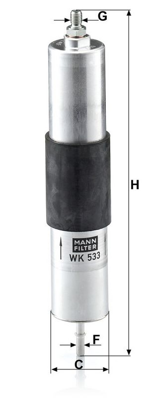 Kütusefilter, MANN-FILTER WK 533