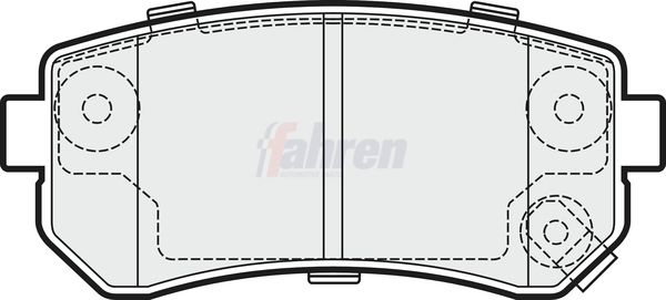 Fahren Brake Pad Set, disc brake FBP3206