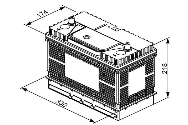 BOSCH 0 092 T30 500 Starter Battery