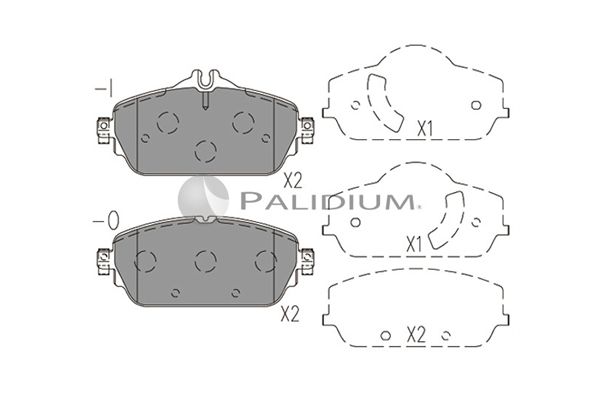 ASHUKI by Palidium fékbetétkészlet, tárcsafék P1-1569