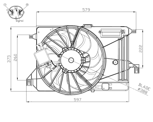 WILMINK GROUP ventilátor, motorhűtés WG2161784