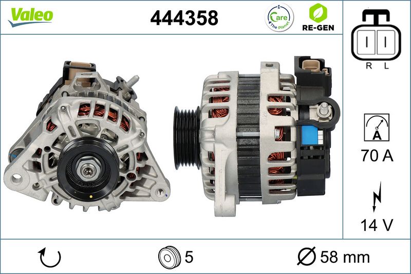 VALEO Dynamo / Alternator 444358