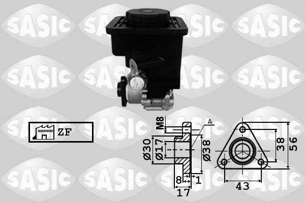 Гідравлічний насос, механізм рульового керування, Sasic 7076050