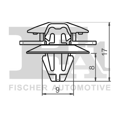 FA1 22-40035.5 Clip, trim/protection strip