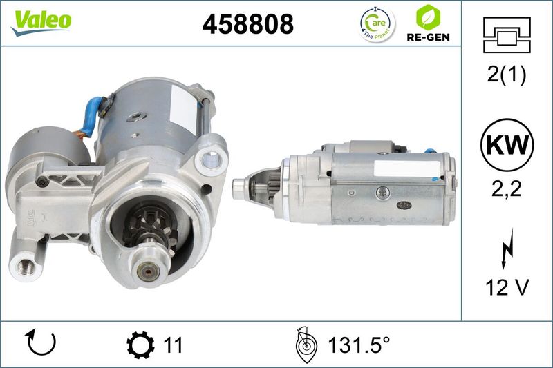 VALEO Startmotor / Starter 458808