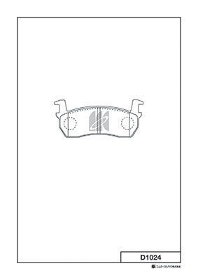 MK Kashiyama D1024 - Brake Pad Set, Disc Brake
