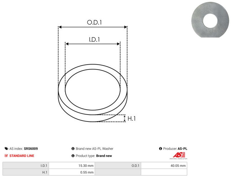 AS-PL SRS6009 Repair Set, alternator