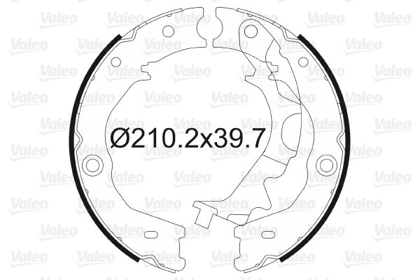 VALEO Remschoenset, parkeerrem 564189