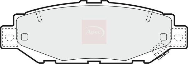 APEC Brake Pad Set, disc brake PAD1018