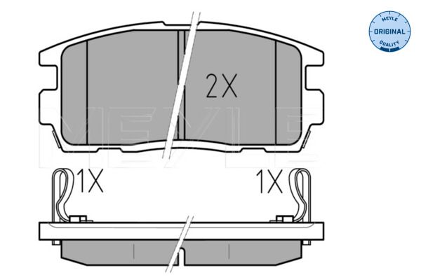 MEYLE 025 244 9815/W Brake Pad Set, disc brake