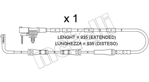 METELLI figyelmezető kontaktus, fékbetétkopás SU.392