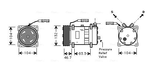 AVA QUALITY COOLING kompresszor, klíma MNK048