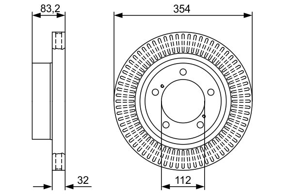 Диск тормозной BOSCH 0986479V50