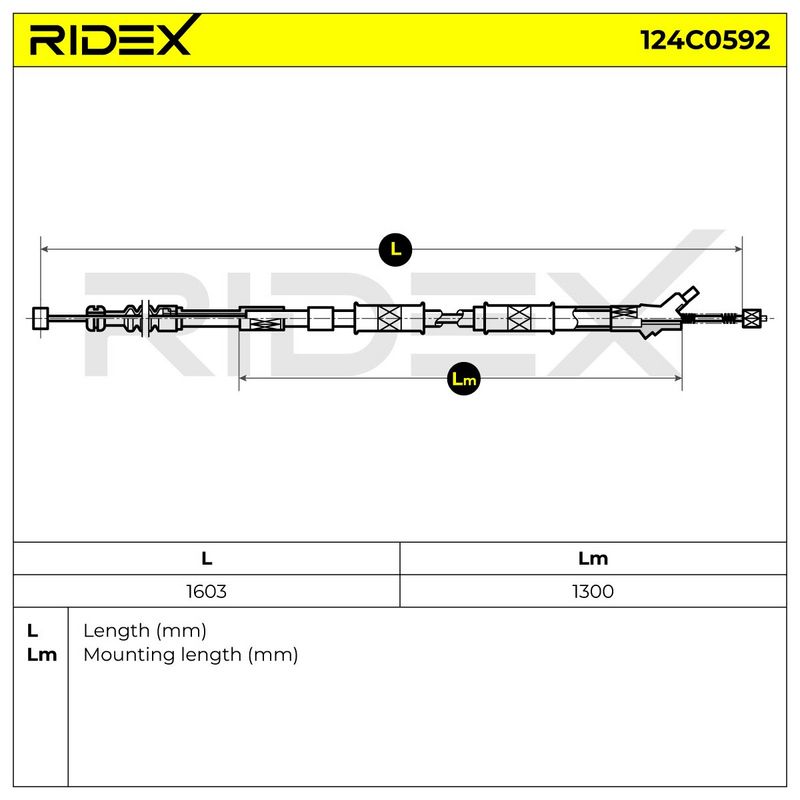 жило, ръчна спирачка RIDEX