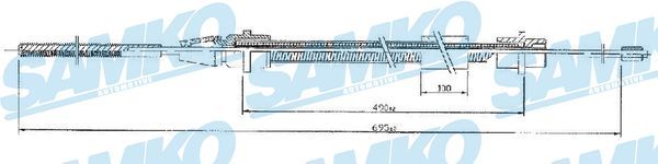 Tažné lanko, parkovací brzda C0631B