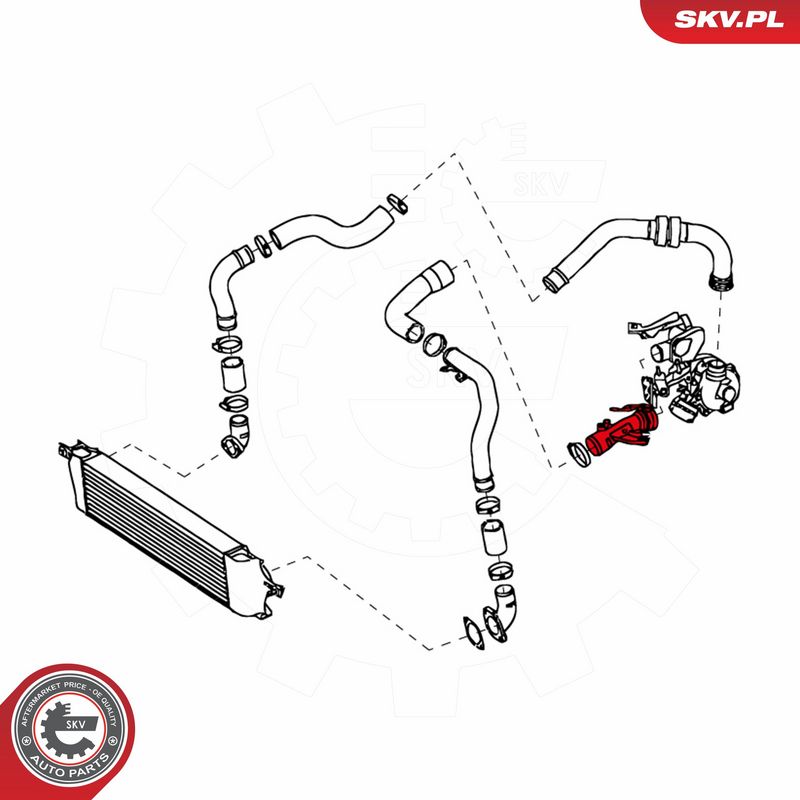 ESEN SKV 24SKV656 Charge Air Hose