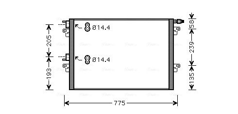 AVA QUALITY COOLING kondenzátor, klíma RTA5297