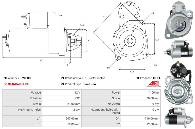 AS-PL S2080S Starter