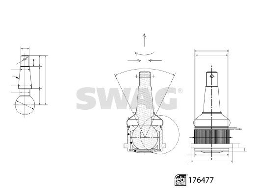 SWAG 33 10 3569 Ball Joint