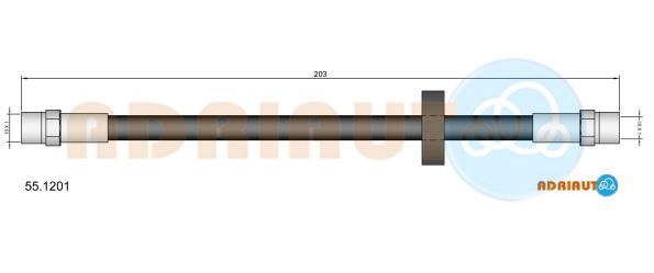 Гальмівний шланг, Adriauto 55.1201
