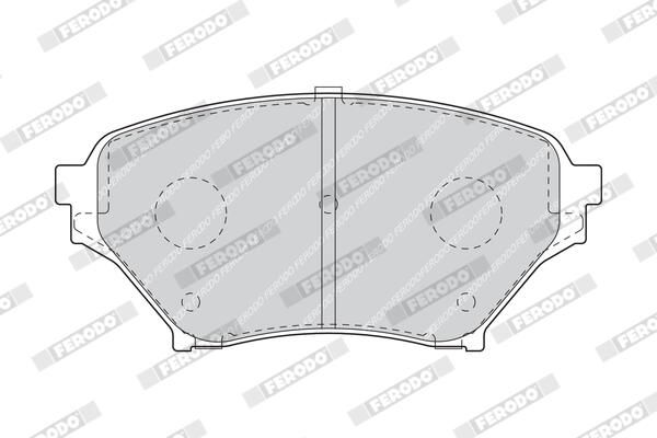 FERODO FDB1600 Brake Pad Set, disc brake