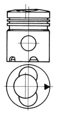 Поршень KOLBENSCHMIDT 93535600 на DEUTZ-FAHR DX