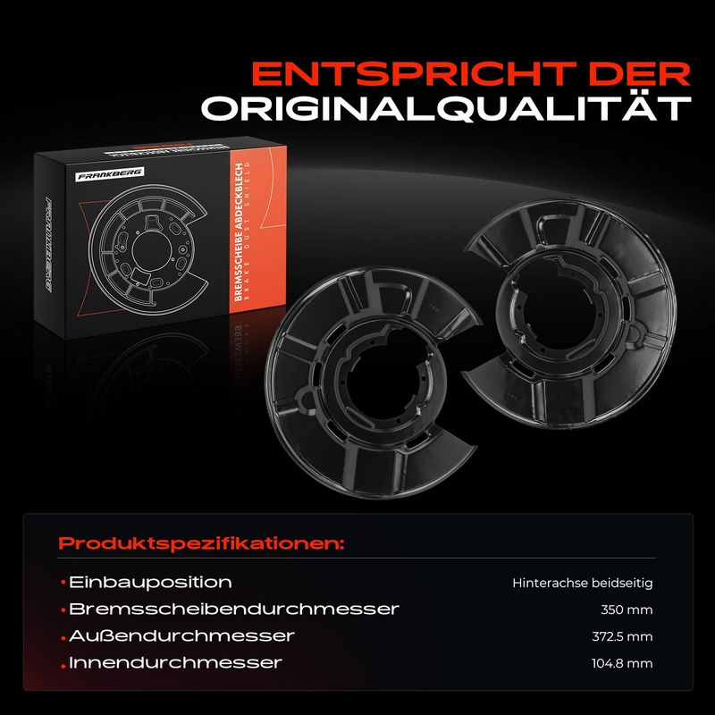 Frankberg 5481FB0032547 Splash Guard, brake disc