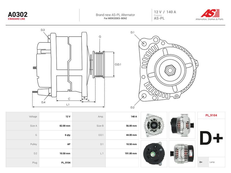 OEM код товара: A0091546702