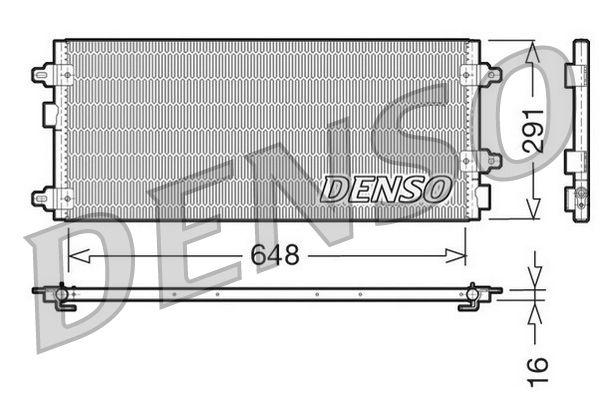 DENSO kondenzátor, klíma DCN13003