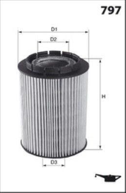 MISFAT Filtre à huile L107