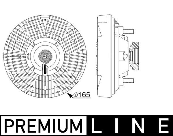 Product Image - Koppeling, radiateurventilator - CFC238000P - MAHLE