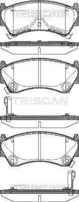 TRISCAN fékbetétkészlet, tárcsafék 8110 14008