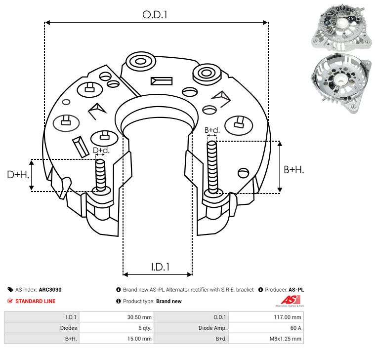 Kaitsekate, generaator, AS-PL ARC3030