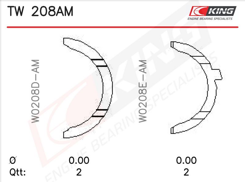 Set saiba de presiune, arbore cotit KING TW 208AM