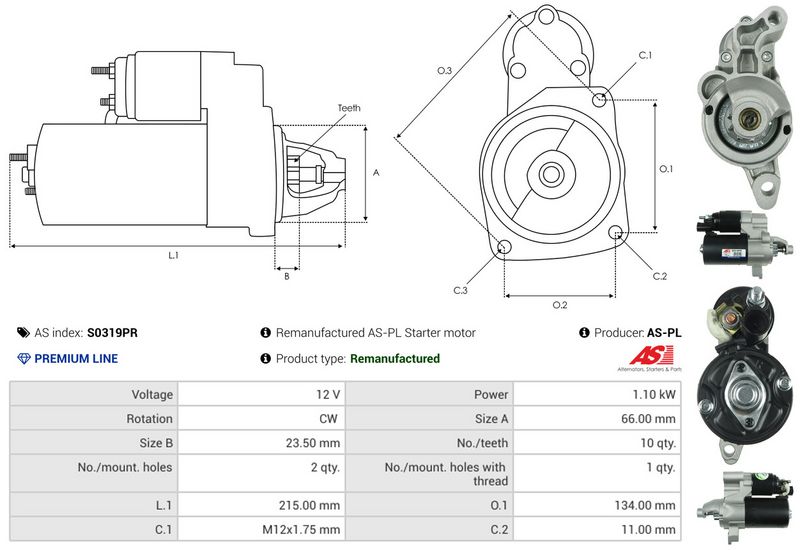 AS-PL S0319PR Starter