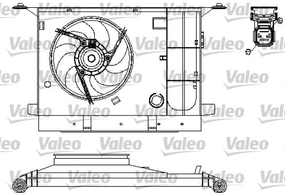 VALEO ventilátor, motorhűtés 696211