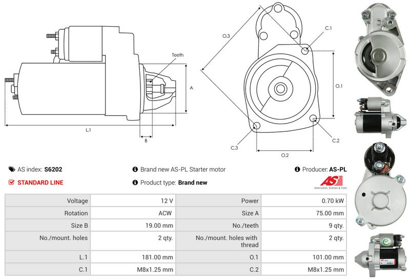 AS-PL S6202 Starter