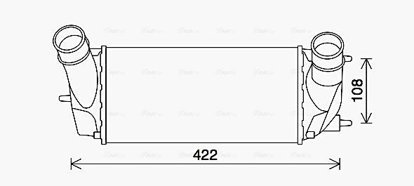 Intercooler, échangeur AVA QUALITY COOLING FD4648
