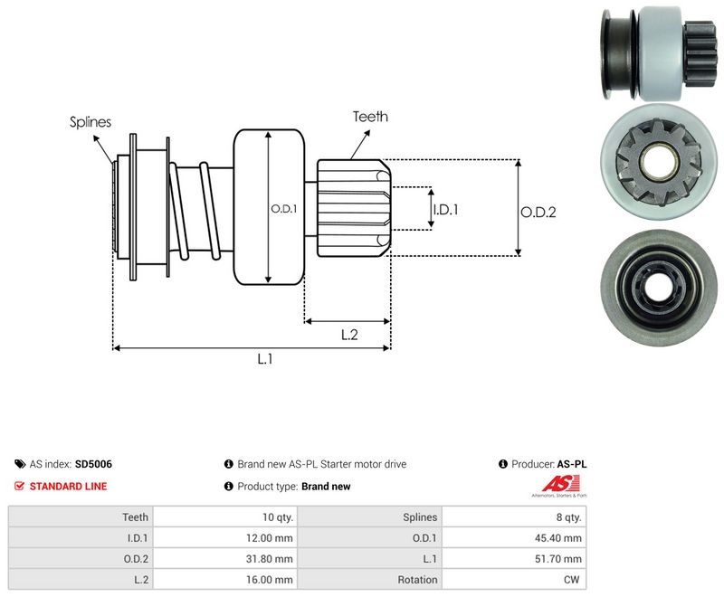 Vabajooks, starter, AS-PL SD5006