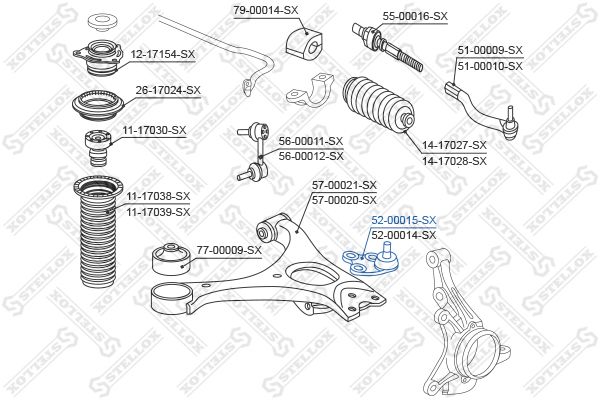 STELLOX 52-00015-SX Ball Joint