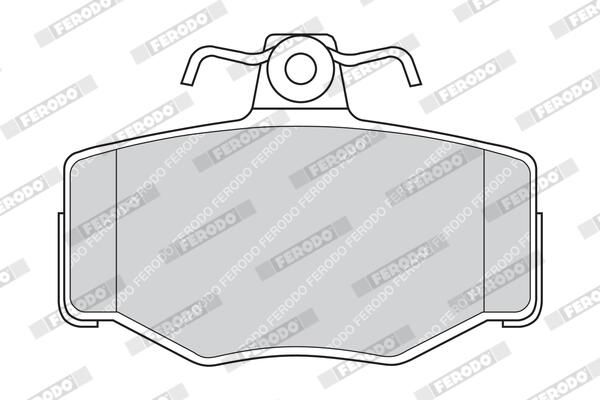 FERODO FDB707 Brake Pad Set, disc brake