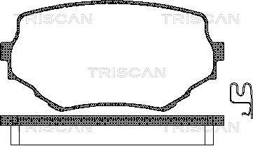 TRISCAN fékbetétkészlet, tárcsafék 8110 69002