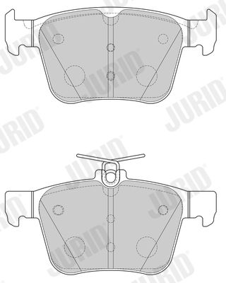 JURID Volkswagen тормозные колодки задн. Audi A3, Golf VII, Touran 12-