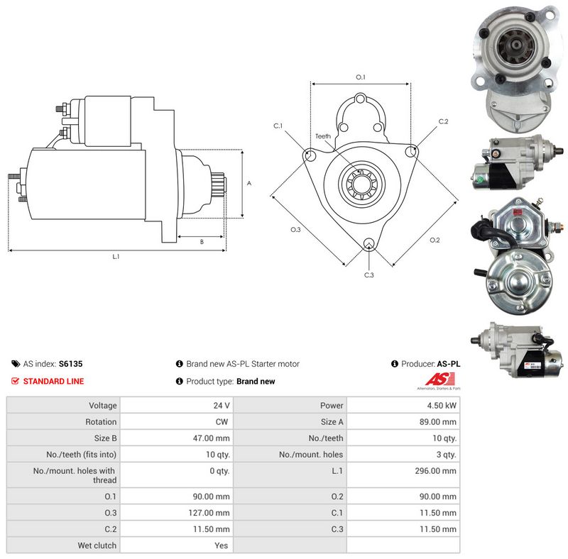 AS-PL S6135 Starter