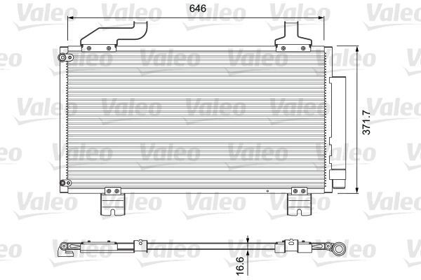 Конденсатор, кондиционер VALEO 814417