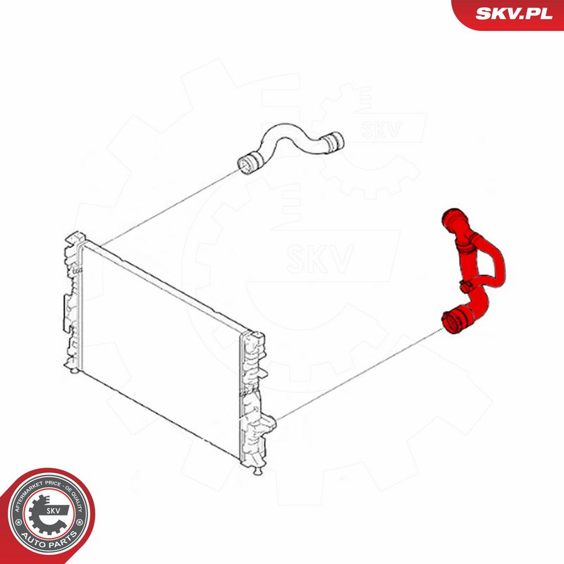 ESEN SKV 43SKV073 Radiator Hose