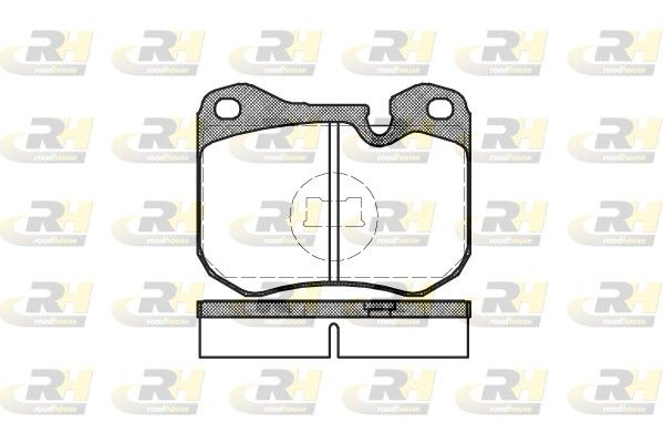 Комплект гальмівних накладок, дискове гальмо, Roadhouse 2131.00