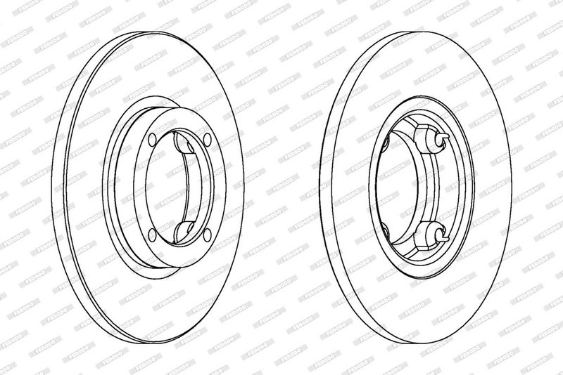 FERODO Disque de frein DDF1076